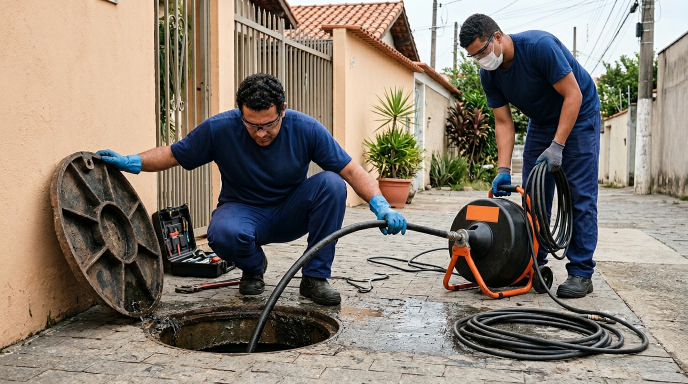 Desentupimento de esgoto em Indaiatuba-SP