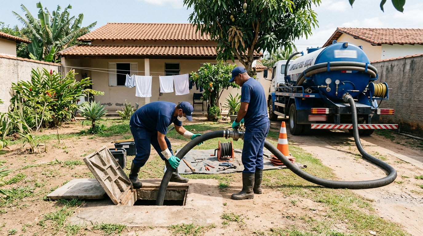Limpeza de fossa séptica em Indaiatuba-SP