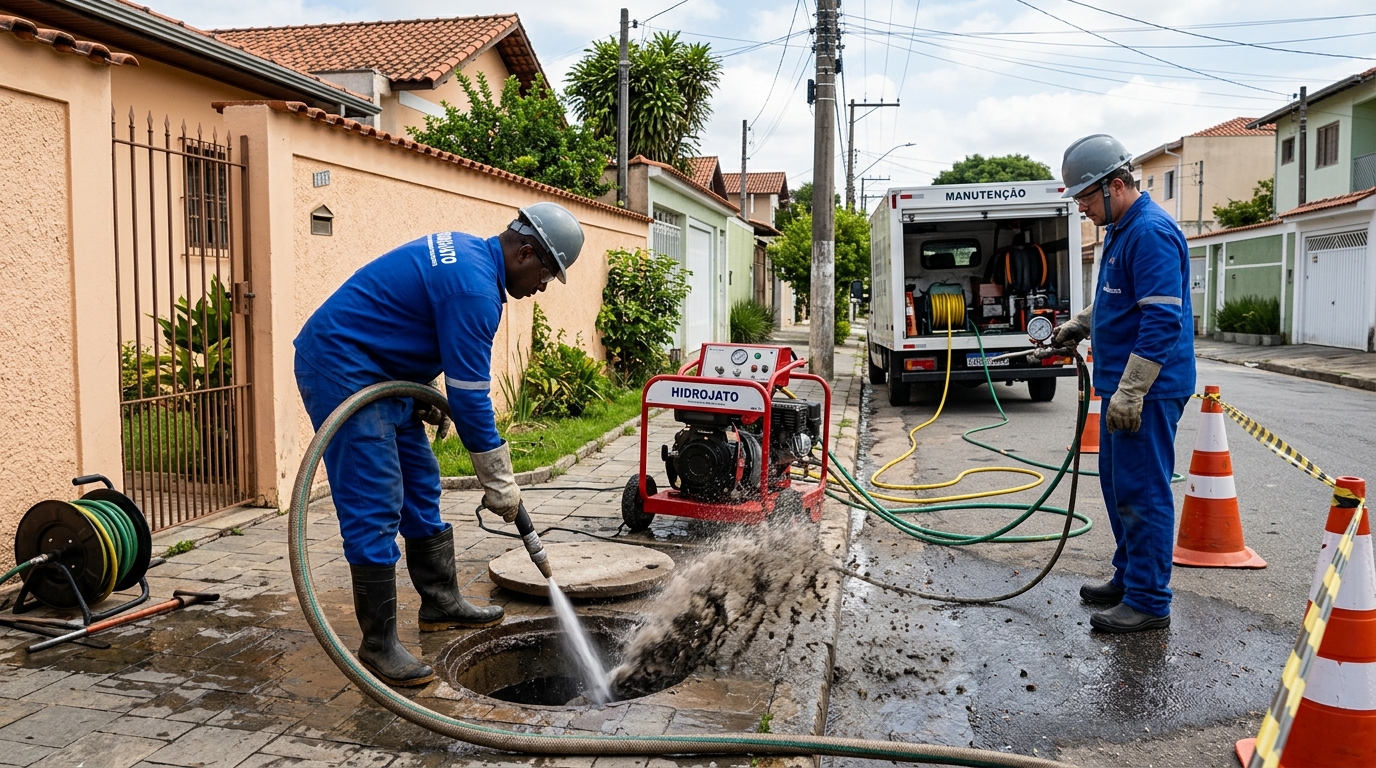 Hidrojateamento residencial em Indaiatuba-SP