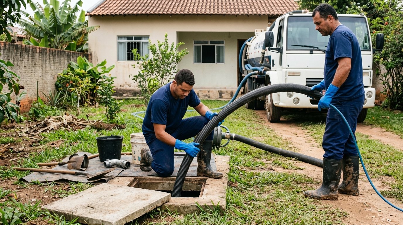 Esgotamento de fossa em Indaiatuba-SP
